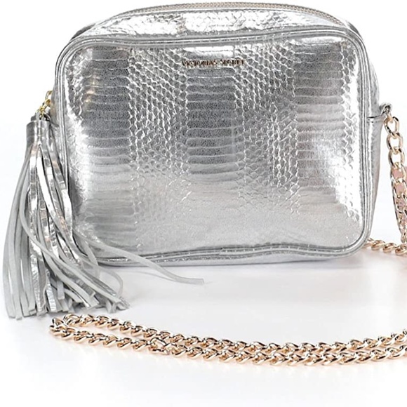 Victoria's Secret Silver Crossbody Bag NWT - Picture 2 of 6